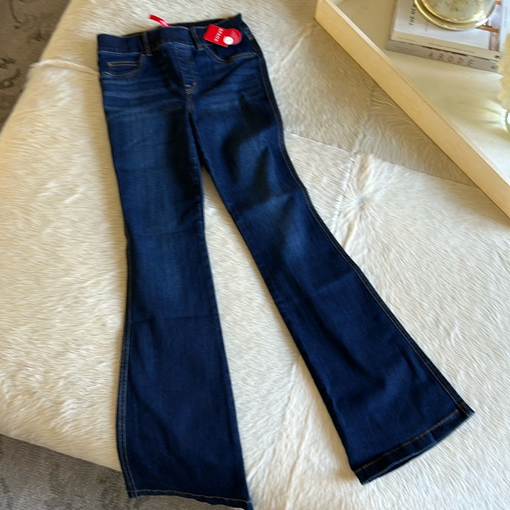 Spanx brand new small/petite (31” inseam) flare jean midnight shade